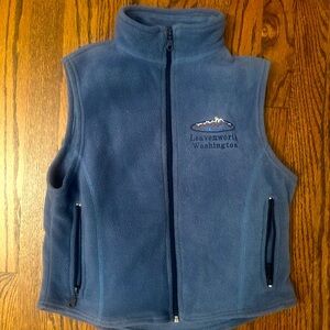 Kids fleece vest blue